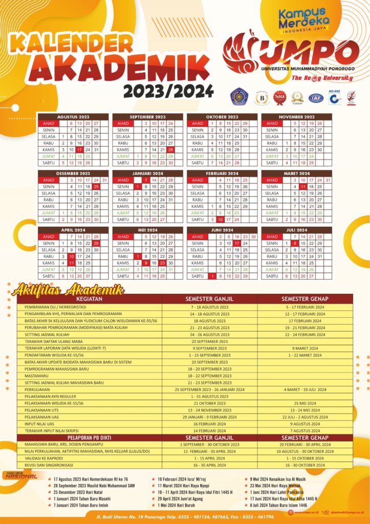 Pembayaran Daftar Ulang Semester Ganjil 2023/2024